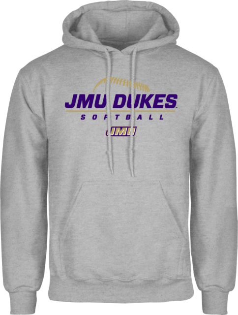 James Madison Fleece Hoodie JMU Dukes Softball Stacked ONLINE ONLY