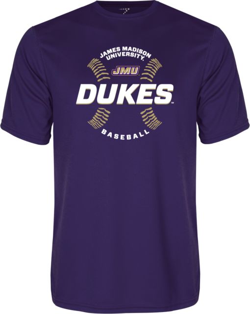 James Madison Syntrel Performance Tee Dukes Baseball w/ Seams - ONLINE ONLY