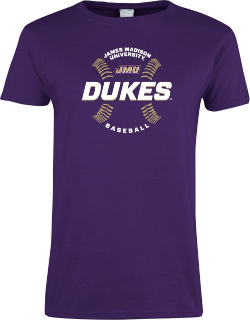 James Madison Ladies T-Shirt Dukes Baseball w/ Seams - ONLINE ONLY