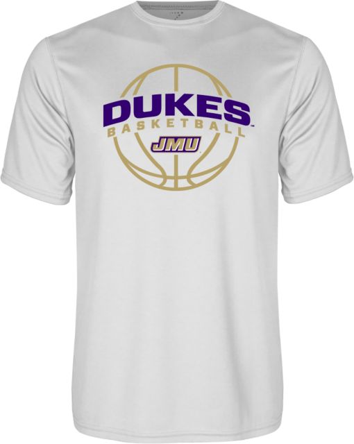 James Madison Syntrel Performance Tee Dukes Basketball Arched w/ Ball - ONLINE ONLY