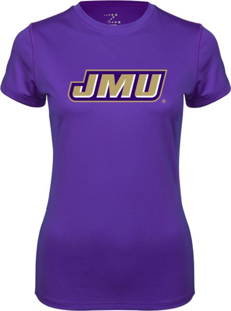 James Madison Ladies Syntrel Performance Tee Primary Logo - ONLINE ONLY