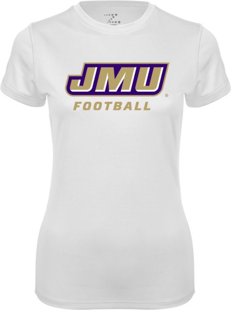 James Madison Ladies Syntrel Performance Tee Football - ONLINE ONLY