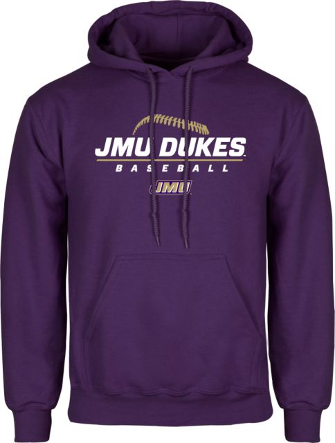 James Madison Fleece Hoodie JMU Dukes Baseball Stacked ONLINE