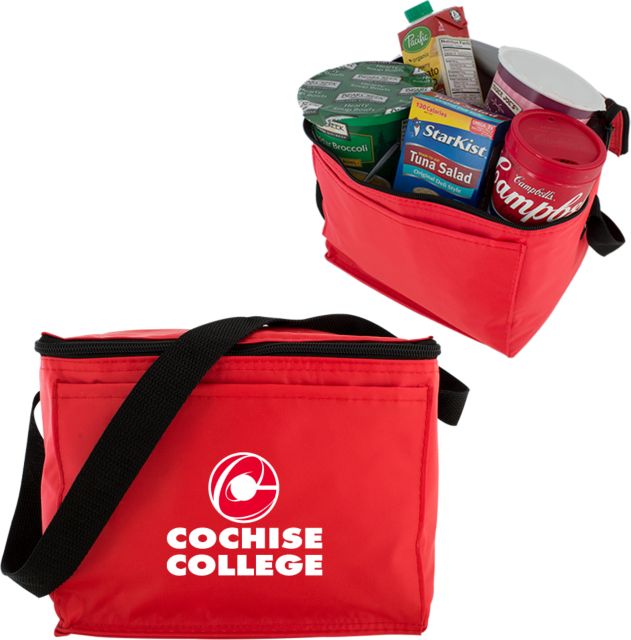 Cochise College Six Pack Cooler Cochise College Stacked - ONLINE ONLY