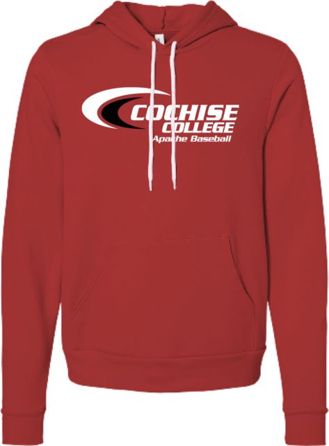 Cochise College Bella + Canvas Fleece Hood Cochise College Apaches Baseball - ONLINE ONLY