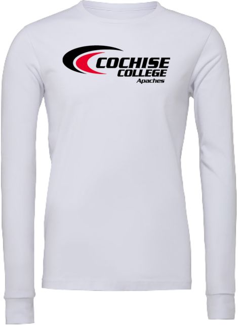 Cochise College Bella + Canvas Jersey Cotton Long Sleeve T Shirt Cochise College Apaches - ONLINE ONLY