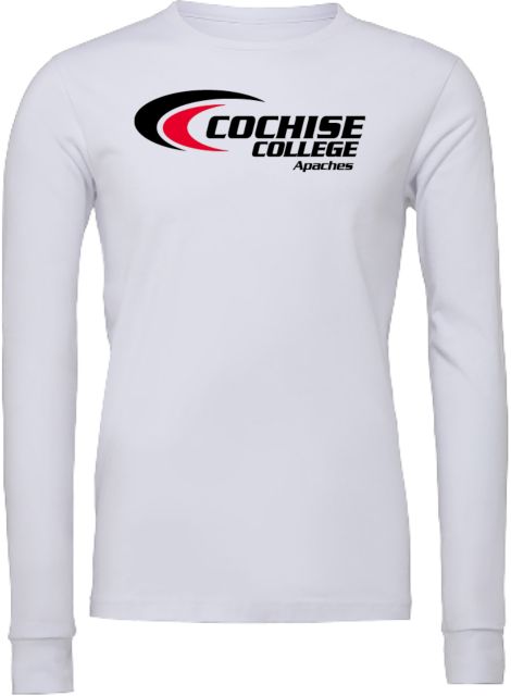 Cochise College Bella + Canvas Jersey Cotton Long Sleeve T Shirt Cochise College Apaches - ONLINE ONLY