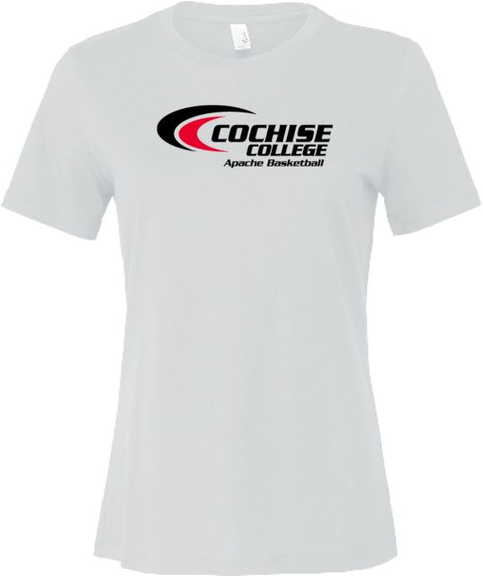 Cochise College Bella + Canvas Womens Relaxed Cotton T Shirt Cochise College Apaches Basketball - ONLINE ONLY