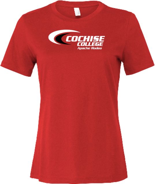 Cochise College Bella + Canvas Womens Relaxed Cotton T Shirt Cochise College Apaches Rodeo - ONLINE ONLY