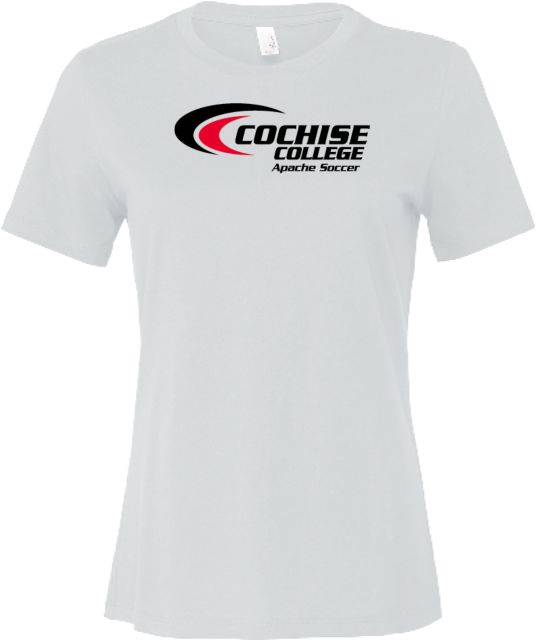 Cochise College Bella + Canvas Womens Relaxed Cotton T Shirt Cochise College Apaches Soccer - ONLINE ONLY