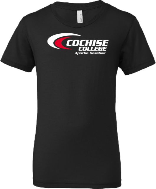 Cochise College Bella + Canvas Youth Jersey T Shirt Cochise College Apaches Baseball - ONLINE ONLY