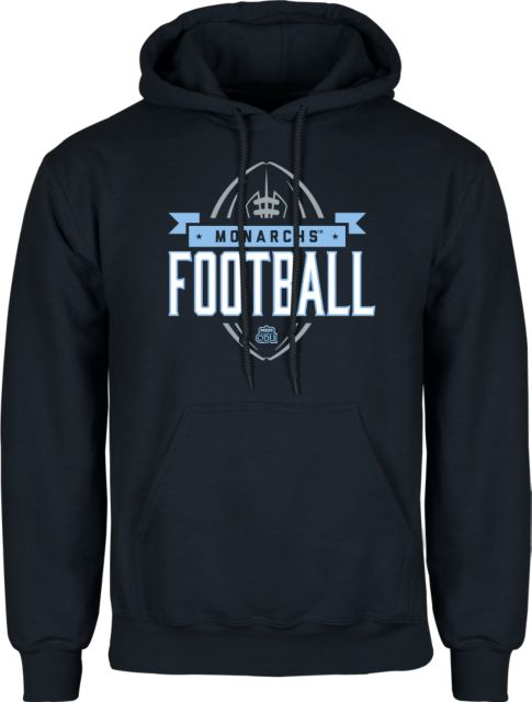 Old Dominion Fleece Hoodie ODU Monarchs Football Design Navy Old Dominion University