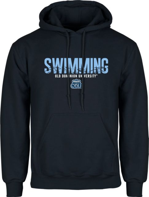 Old Dominion Fleece Hoodie ODU Swimming Design