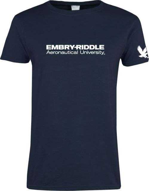 Embry Riddle Worldwide Womens Short Sleeve Tee ERAU Wordmark - ONLINE ONLY