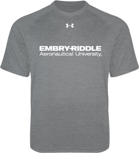 Embry Riddle Worldwide Youth Under Armour Tech Tee ERAU Wordmark - ONLINE ONLY