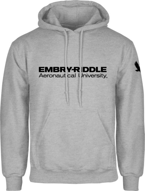 Embry Riddle Worldwide Fleece Hoodie ERAU Wordmark - ONLINE ONLY