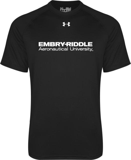 Embry Riddle Worldwide Under Armour Tech Tee ERAU Wordmark - ONLINE ONLY