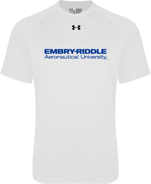 Embry Riddle Worldwide Under Armour Tech Tee ERAU Wordmark - ONLINE ONLY