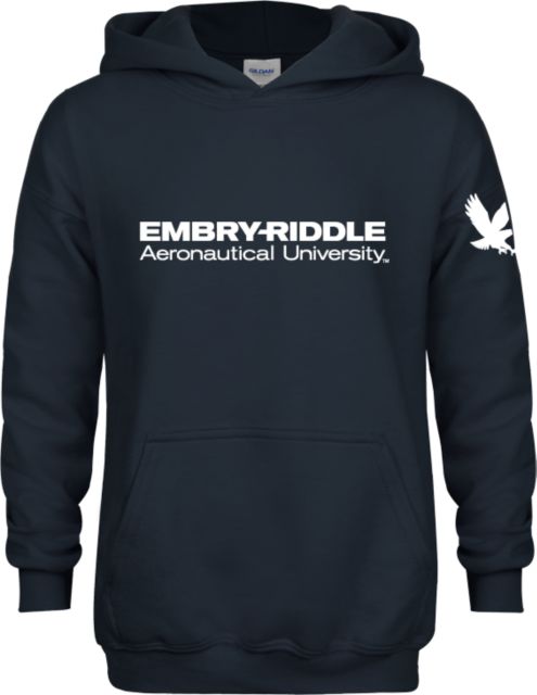 Embry Riddle Worldwide Youth Fleece Hoodie ERAU Wordmark - ONLINE ONLY