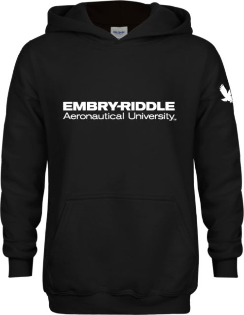 Embry Riddle Worldwide Youth Fleece Hoodie ERAU Wordmark - ONLINE ONLY