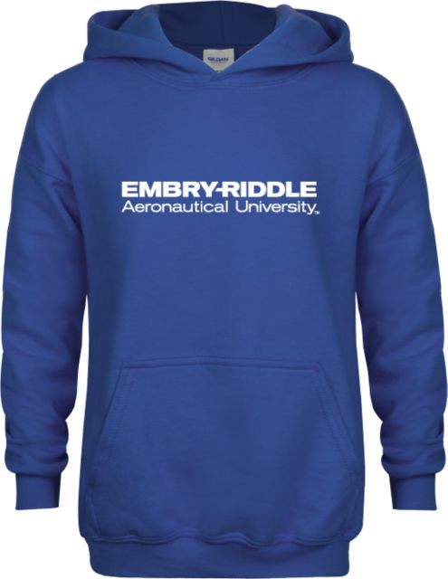 Embry Riddle Worldwide Youth Fleece Hoodie ERAU Wordmark - ONLINE ONLY