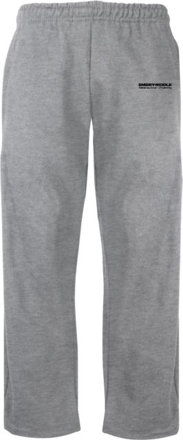 Embry Riddle Worldwide Fleece Open Bottom Pant ERAU Wordmark - ONLINE ONLY