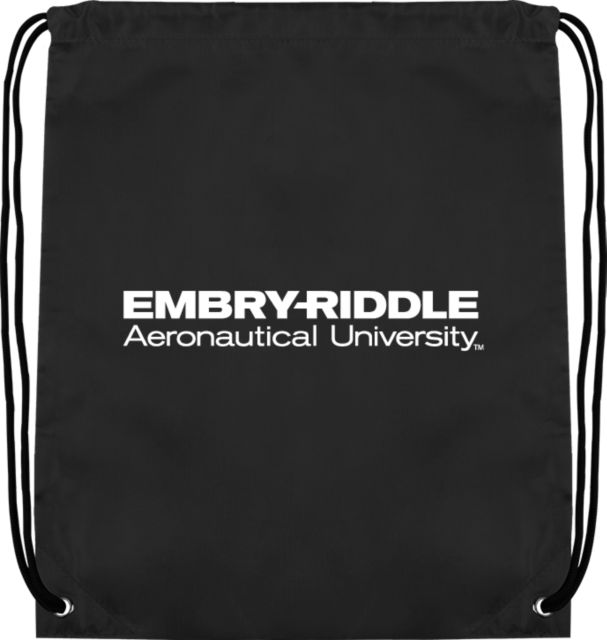 Embry Riddle Worldwide Drawstring Backpack ERAU Wordmark - ONLINE ONLY