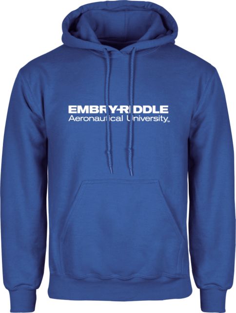 Embry Riddle Worldwide Fleece Hoodie ERAU Wordmark - ONLINE ONLY