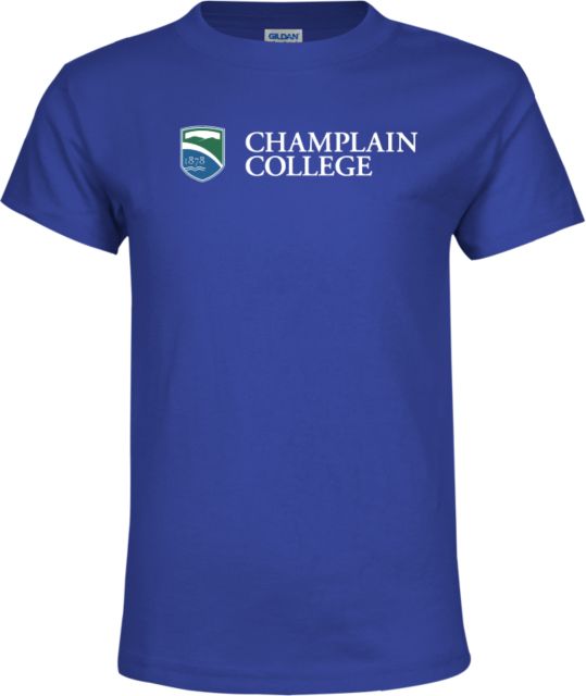 Champlain Youth T Shirt Champlain College w/ Shield Flat - ONLINE ONLY
