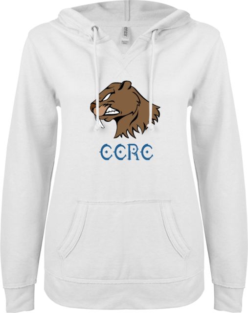 Champlain ENZA Ladies V Notch Raw Edge Fleece Hoodie Rugby CCRC - ONLINE ONLY