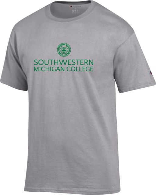 SW Michigan Champion Oxford T Shirt Official Logo w/ Seal on Top - ONLINE ONLY