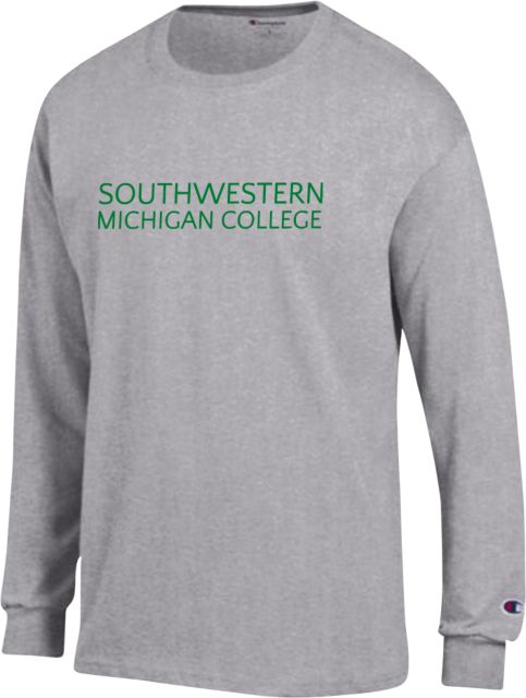 SW Michigan Champion Oxford Long Sleeve T Shirt Official Logo - ONLINE ONLY