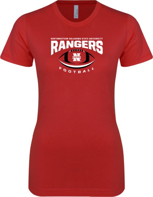 Northwestern OK Next Level Ladies SoftStyle Junior Fitted Tee Rangers Football - ONLINE ONLY