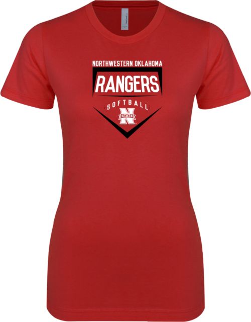 Northwestern OK Next Level Ladies SoftStyle Junior Fitted Tee Rangers Softball - ONLINE ONLY