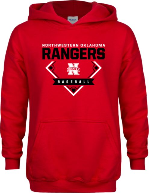 Northwestern OK Youth Fleece Hoodie Rangers Baseball - ONLINE ONLY