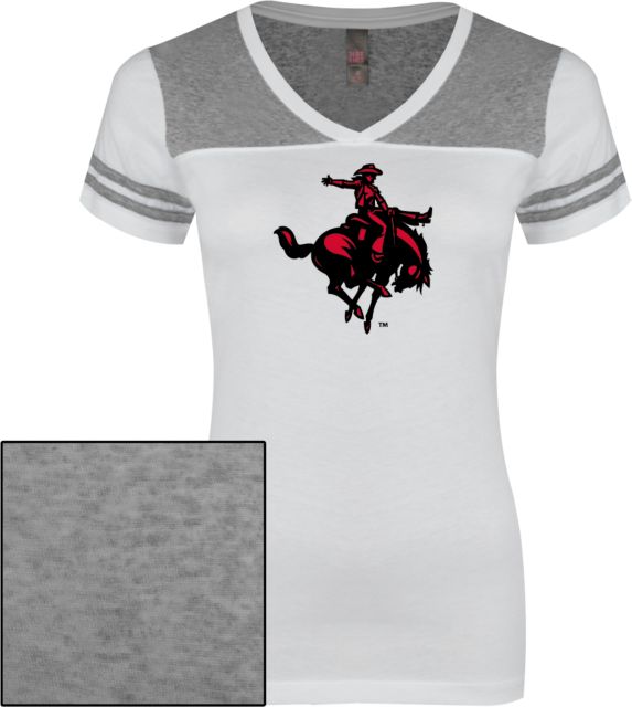 Northwestern OK Ladies Juniors Varsity V Neck Tee Primary Mark - ONLINE ONLY