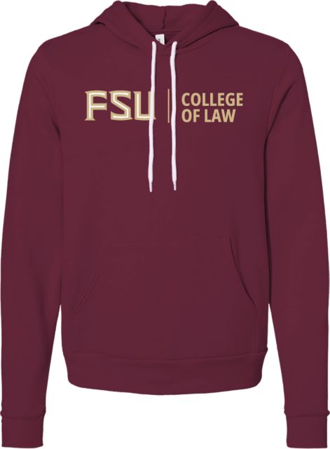 Florida State Bella + Canvas Fleece Hood College of Law - FSU - ONLINE ONLY