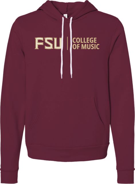 Florida State Bella + Canvas Fleece Hood College of Music - FSU - ONLINE ONLY