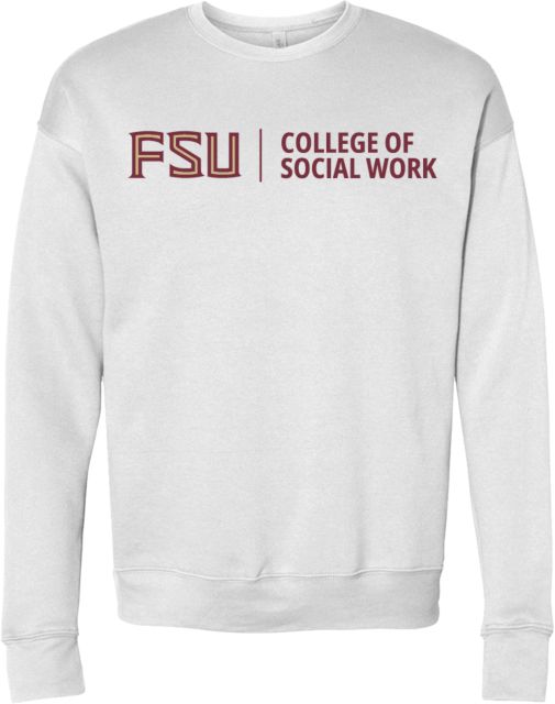 Florida State Bella + Canvas Fleece Crew College of Social Work - FSU - ONLINE ONLY