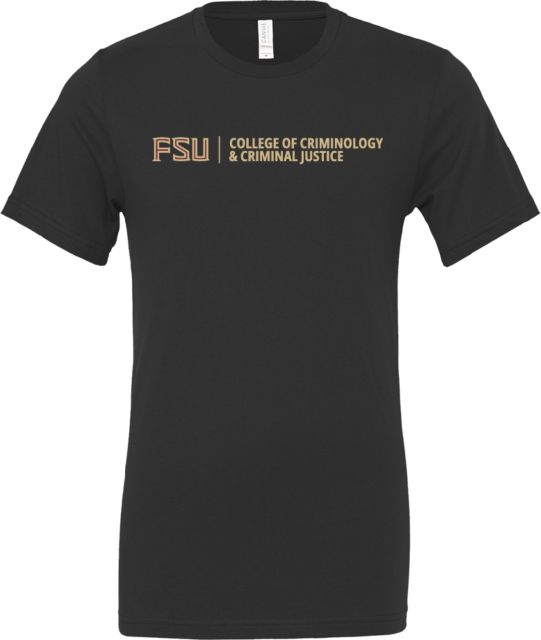 Florida State Bella + Canvas Jersey Cotton T Shirt College of Criminology and Criminal Justice - FSU - ONLINE ONLY