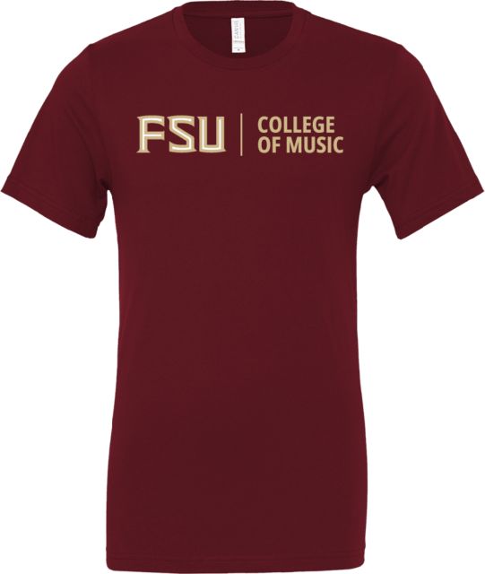 Florida State Bella + Canvas Jersey Cotton T Shirt College of Music - FSU - ONLINE ONLY