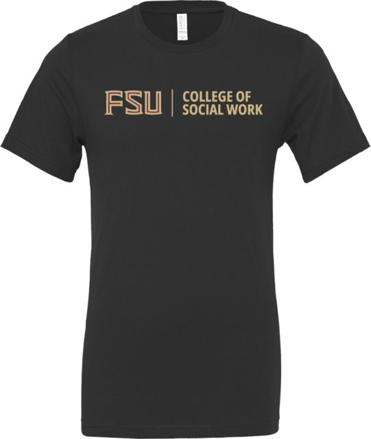 Florida State Bella + Canvas Jersey Cotton T Shirt College of Social Work - FSU - ONLINE ONLY
