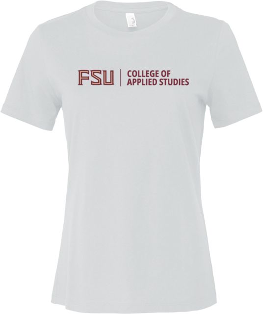 Florida State Bella + Canvas Womens Relaxed Cotton T Shirt College of Applied Studies - FSU - ONLINE ONLY