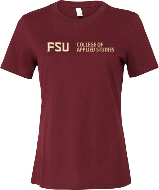 Florida State Bella + Canvas Womens Relaxed Cotton T Shirt College of Applied Studies - FSU - ONLINE ONLY