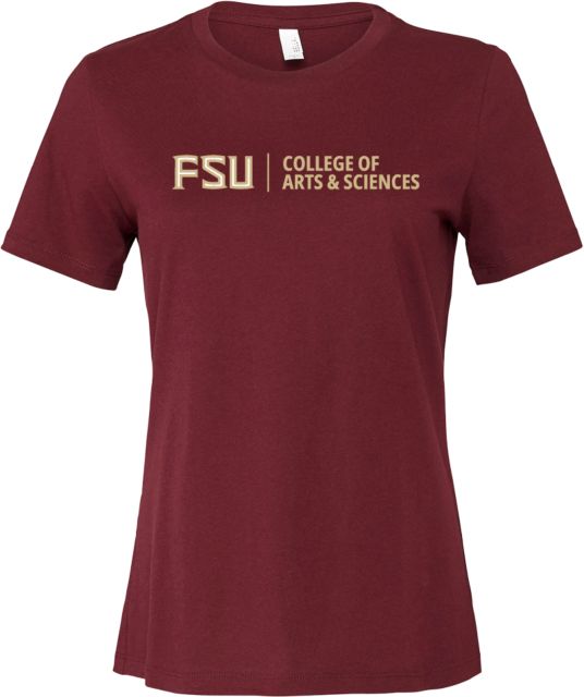 Florida State Bella + Canvas Womens Relaxed Cotton T Shirt College of Arts and Sciences - FSU - ONLINE ONLY