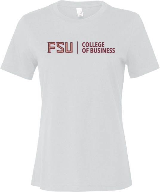 Florida State Bella + Canvas Womens Relaxed Cotton T Shirt College of Business - FSU - ONLINE ONLY