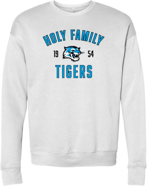 Holy Family Bella + Canvas Fleece Crew Holy Family Tigers - With Mascot Head - ONLINE ONLY