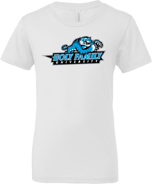 Holy Family Bella + Canvas Youth Jersey T Shirt Holy Family University - With Mascot - ONLINE ONLY