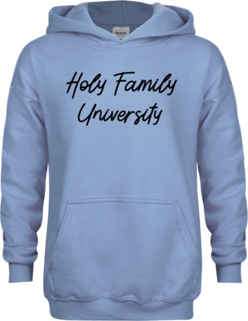 Holy Family Youth Light Fleece Hoodie Holy Family University - Script - ONLINE ONLY