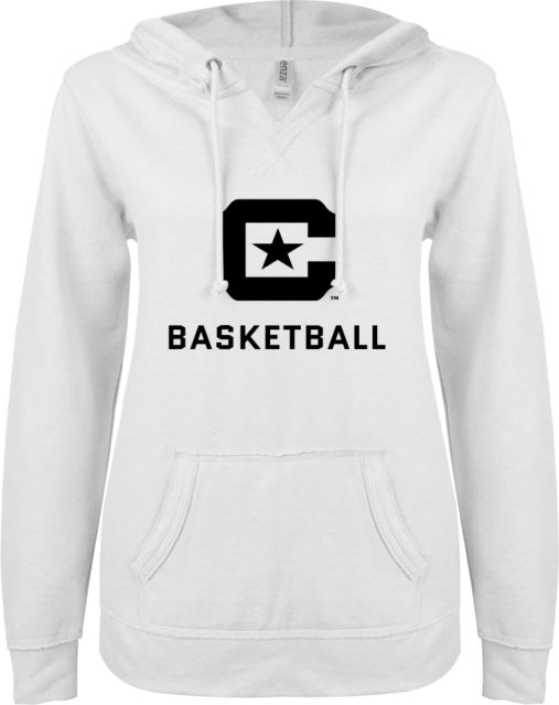 Citadel ENZA Ladies V Notch Raw Edge Fleece Hoodie Basketball - ONLINE ONLY